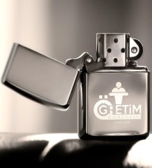 Kişiye Özel Öğretim Görevlisi Benzinli Gümüş Gri Metal Çakmak