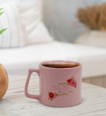 BK Gift Kişiye Özel İsimli Anneler Günü Tasarımlı Pastel Pembe Middle Kupa Bardak, Anneye Hediye, Anneler Günü Hediyesi-6