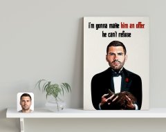 Kişiye Özel Godfather Baba Karikatürlü Kanvas Tablo 30x50cm-4