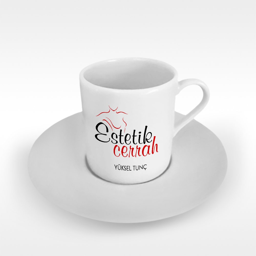 Kişiye Özel Mesleki Estetik Cerrah Türk Kahvesi Fincanı