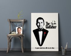 Kişiye Özel Godfather Baba Tasarımlı Kanvas Tablo 70x100cm-3