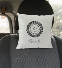 Kişiye Özel İsimli Kare Araç Koltuk Yastığı-2