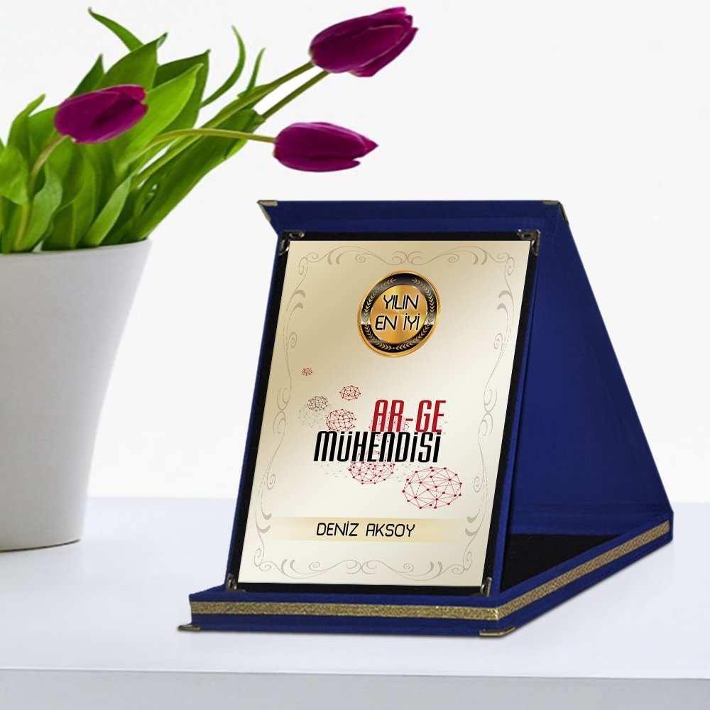 Kişiye Özel Yılın En İyi Ar-Ge Mühendisi Lacivert Plaket Ödülü - 1