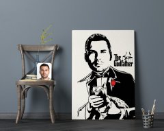Kişiye Özel Godfather Baba Tasarımlı Kanvas Tablo 70x100cm-2
