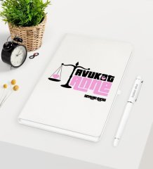 Kişiye Özel Avukat Anne Beyaz Defter Kalem Seti