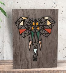 BK Gift Fil Tasarımlı Dekoratif Mini Kanvas Tablo 15x20cm-1