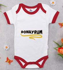 BK Kids Donayrum Tasarımlı Kırmızı Bebek Body Zıbın-1
