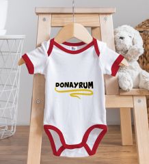 BK Kids Donayrum Tasarımlı Kırmızı Bebek Body Zıbın-1