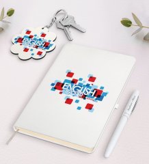 Kişiye Özel İngilizce Öğretmeni Beyaz Defter Kalem Ve Anahtarlık Hediye Seti-12