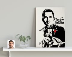 Kişiye Özel Godfather Baba Tasarımlı Kanvas Tablo 30x50cm-2