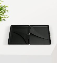 Kişiye Özel İsimli Siyah Metal Sigara Tabakası-3