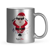 Kişiye Özel Noel Baba Gümüş Yaldızlı Kupa Bardak - 1