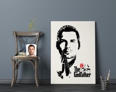 Kişiye Özel Godfather Baba Tasarımlı Kanvas Tablo 70x100cm-1