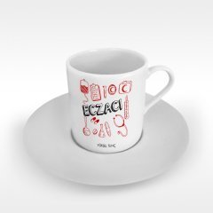Kişiye Özel Mesleki EczacıTürk Kahvesi Fincanı -  2