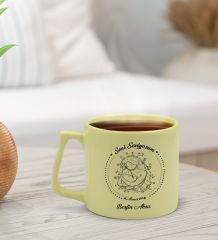BK Gift Kişiye Özel İsimli Anneler Günü Tasarımlı Pastel Sarı Middle Kupa Bardak, Anneye Hediye, Anneler Günü Hediyesi-8