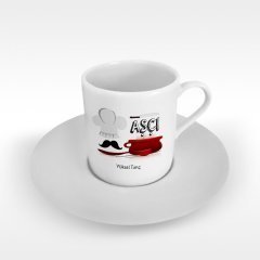 Kişiye Özel Mesleki Aşçı Türk Kahvesi Fincanı - 2