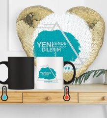 Kişiye Özel Yeni İş Tebrik Sihirli Set 1 (Altın Yaldız)