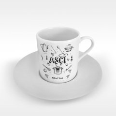 Kişiye Özel Mesleki Aşçı Türk Kahvesi Fincanı - 1