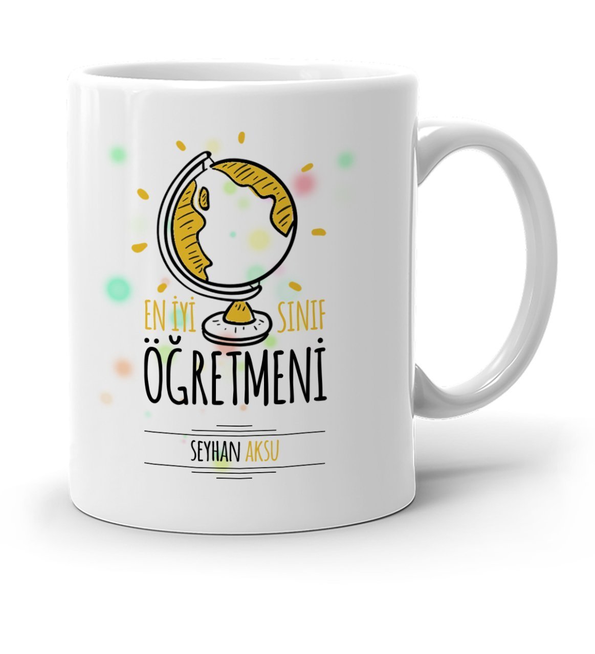 Kişiye Özel En İyi Sınıf Öğretmeni Beyaz Kupa Bardak - 4