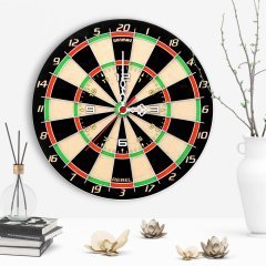 Dekoratif Dart Tasarımlı Ahşap Duvar Saati - 1