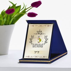 Kişiye Özel Yılın En İyi Kaynanası Lacivert Plaket Ödülü