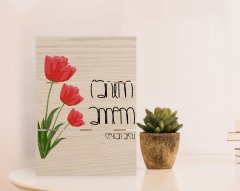 Kişiye Özel Canım Annem Tasarımlı Otantik Masaüstü Ahşap Palet Çerçeve-11