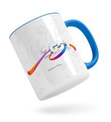 BK Gift Kişiye Özel 2023 Mutlu Yıllar Mavi Kupa Bardak-4