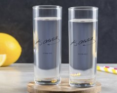 Kişiye Özel Renkli Baskılı Atatürk Temalı İkili Vodka Bardağı-29