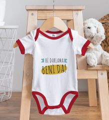 BK Kids Darlama Beni Tasarımlı Kırmızı Bebek Body Zıbın-1