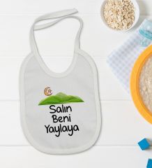 BK Kids Salın Beni Yaylaya Tasarımlı Bebek Body Zıbın ve Mama Önlüğü Hediye Seti - Model 1