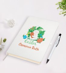 Kişiye Özel Paskalya Bayramı Beyaz Defter ve Kalem Seti-14