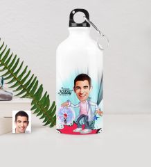 Kişiye Özel Bay Elektrik Mühendisi Karikatürlü Metal Suluk (500 ml.) 1