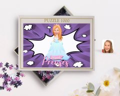 Kişiye Özel Pamuk Prenses Karikatürlü 1000 Parça Profesyonel Puzzle-4