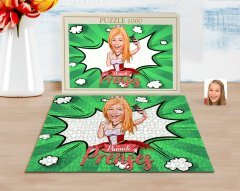 Kişiye Özel Pamuk Prenses Karikatürlü 1000 Parça Profesyonel Puzzle-3