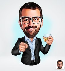 Kişiye Özel Erkek Tasarımlı Dijital Karikatür-50