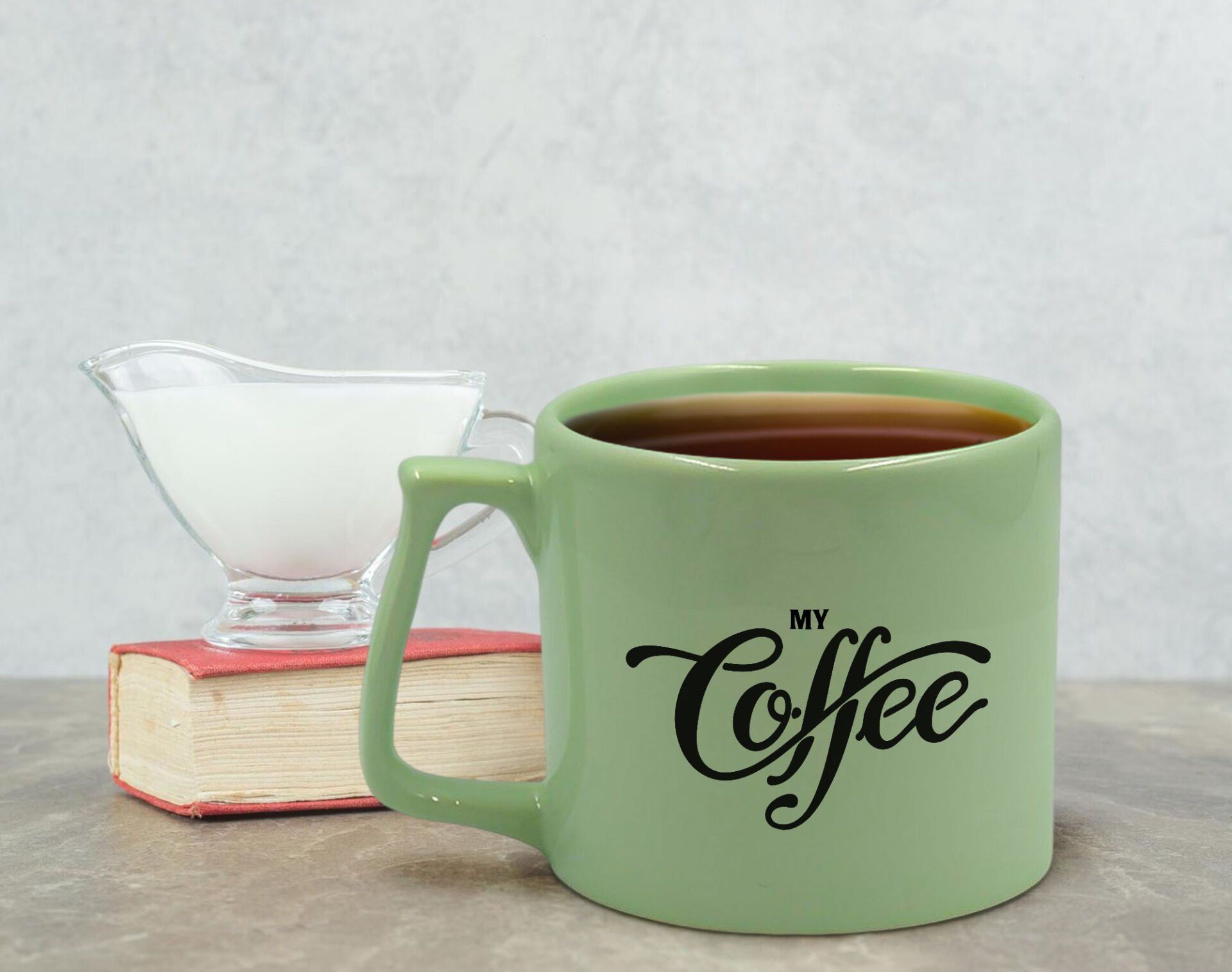 BK Gift Pastel Yeşil Middle Kupa Bardak, Arkadaşa Hediye, Ev Hediyesi, Doğum Günü Hediyesi, Ofis Hediyesi-7