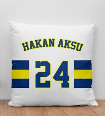 BK Gift Kişiye Özel Taraftar Kırlent Yastık-2, Arkadaşa Hediye, Doğum Günü Hediyesi