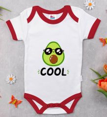 BK Kids Cool Tasarımlı Kırmızı Bebek Body Zıbın-1
