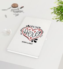 Kişiye Özel Sevgililer Günü Beyaz Defter-77