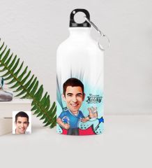 Kişiye Özel Bay Antrenör Karikatürlü Metal Suluk (500 ml.) 1