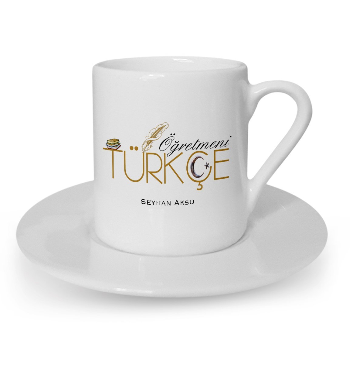 Kişiye Özel Türkçe Öğretmeni Türk Kahvesi Fincanı
