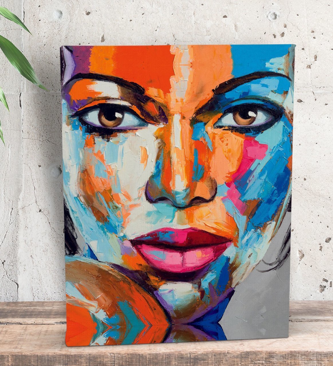 BK Gift Woman Art Tasarımlı Dekoratif Mini Kanvas Tablo 15x20cm-10