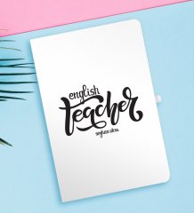 Kişiye Özel İngilizce Öğretmeni Beyaz Defter-15