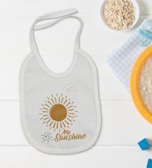 BK Kids My Sunshine Tasarımlı Bebek Body Zıbın ve Mama Önlüğü Hediye Seti - Model 1
