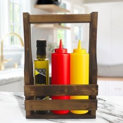BK Gift Doğal Masif Ahşap Sosluk Standı