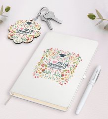 Kişiye Özel En İyi Öğretmen Beyaz Defter Kalem Ve Anahtarlık Hediye Seti-15