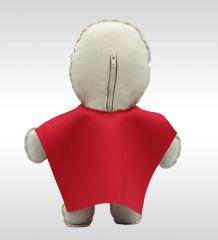 BK Gift Kişiye Özel Fotoğraflı Pelerinli Süper Kahraman Çift 2’li Bebek Yastık