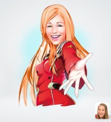 Kişiye Özel Kadın Tasarımlı Dijital Karikatür-34