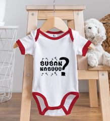 BK Kids Buban Nabüüü Tasarımlı Kırmızı Bebek Body Zıbın-1