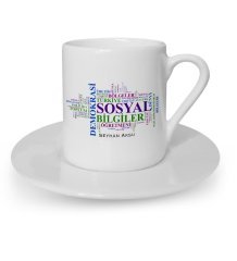 Kişiye Özel Sosyal Bilgiler Öğretmeni Türk Kahvesi Fincanı - 1